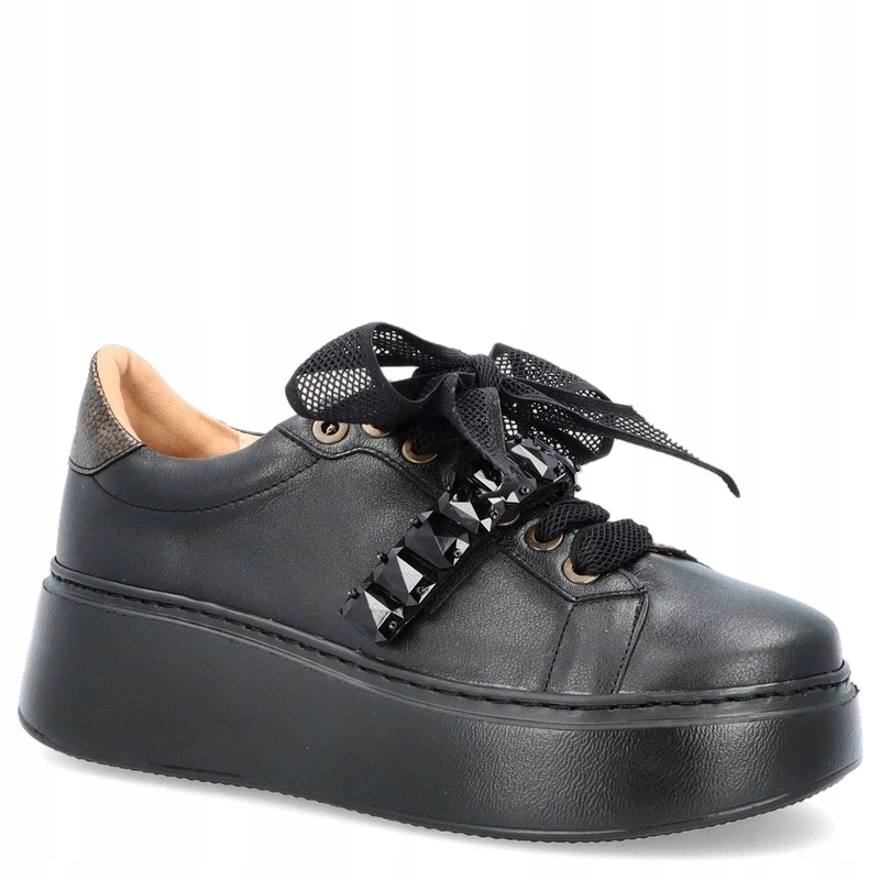 Dámské kožené tenisky Tymoteo 2766 Černé 40