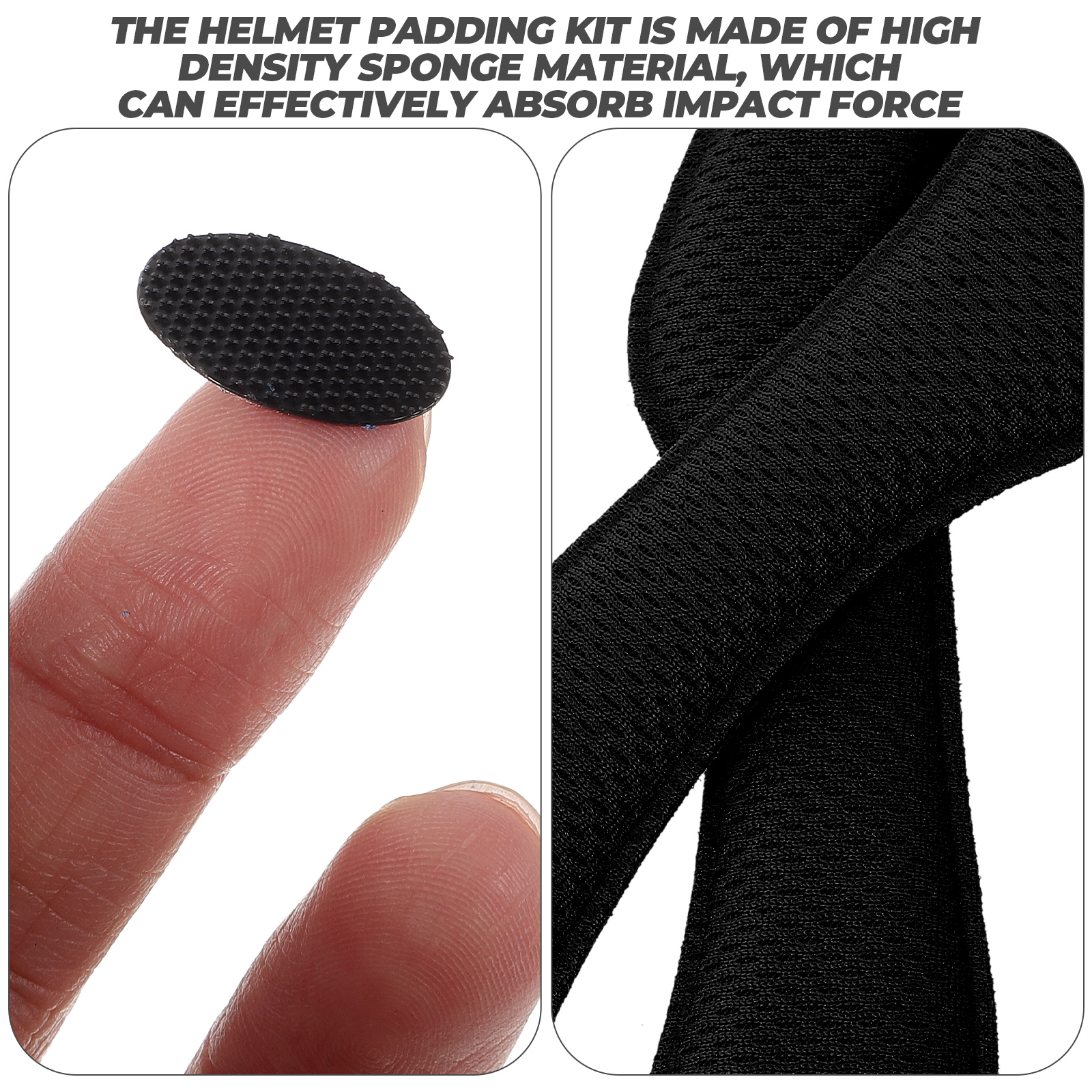 ZESTAW WKŁADKI DO KAsku ROWEROWEGO Z PIANKĄ MOTOCYKL Rozmiar niestandardowy