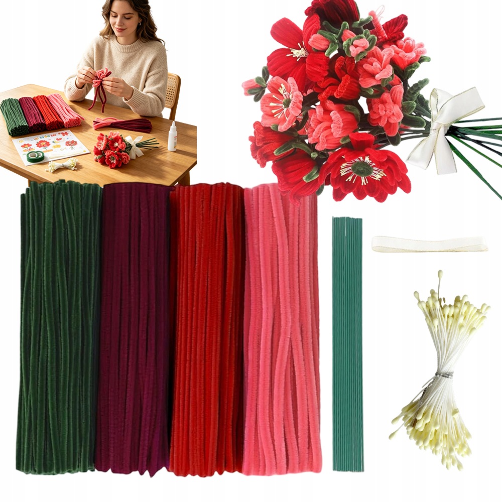 Kreativní Drátky Floristický Drát Barevný, Výběrový Umělý Drát Na Květiny