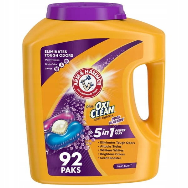 Levně Arm&Hammer 5-v-1 Power Paks Odour Blasters 92 ks