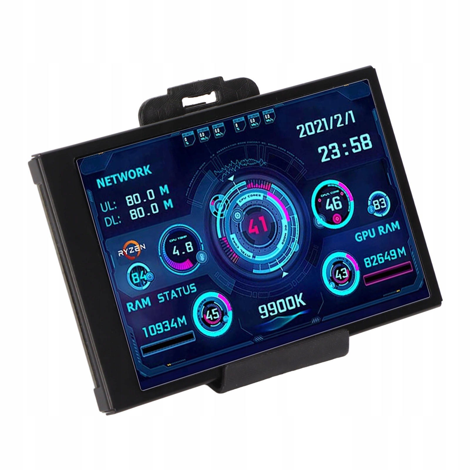 Přídavná Obrazovka Displej 3.5'' Ips Usb C Monitor LCD Cpu Gpu AIDA64