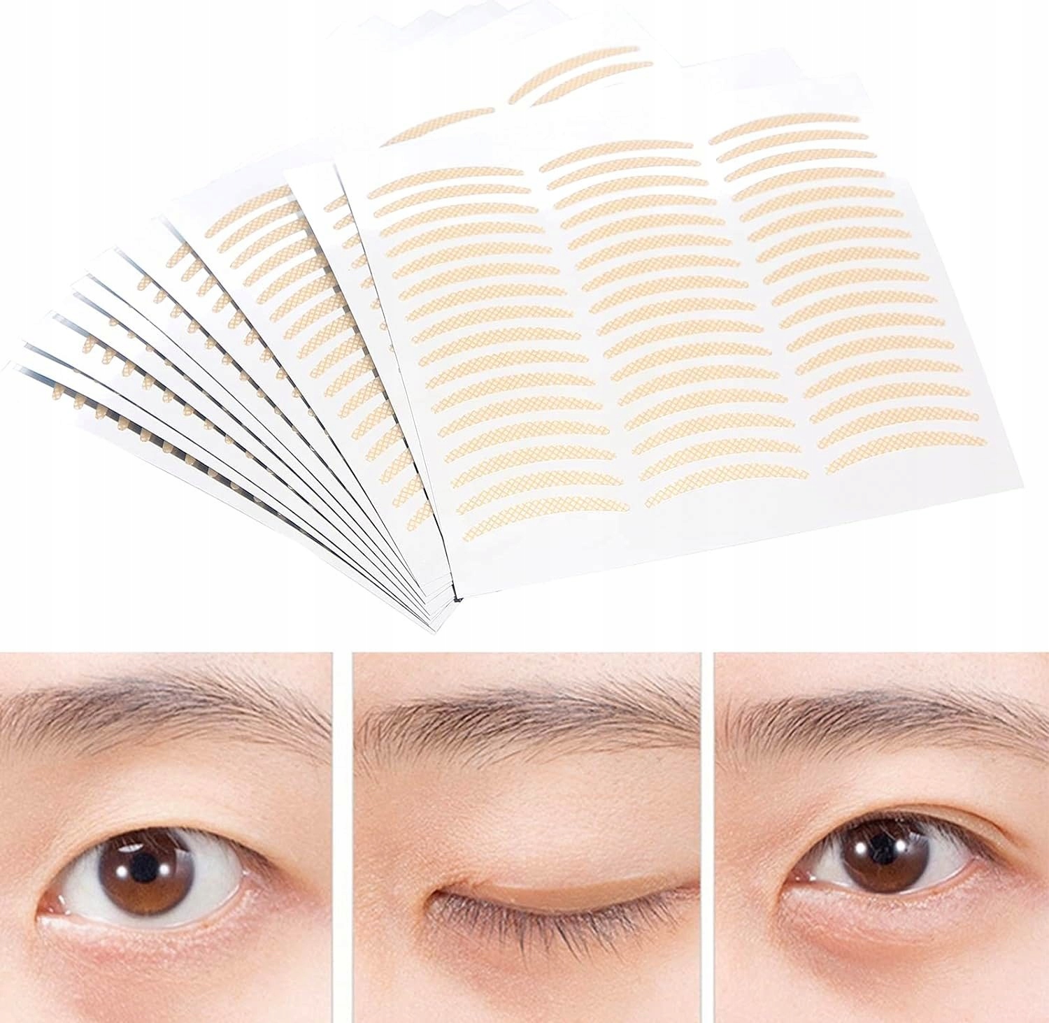 PLASTRY NA OPADAJĄCE POWIEKI TASIEMKI KORYGUJĄCE TASIEMKA KOMPLET 240 SZTUK Marka Rel