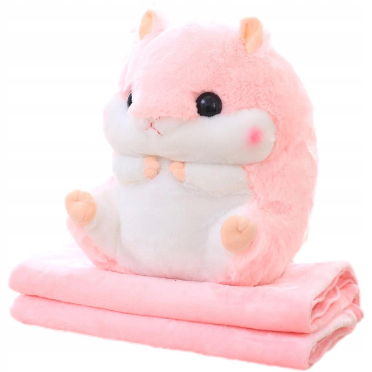 CHOMIK KOCYK PRZYTULANKA RÓŻOWY 3W1 MASKOTKA PODUSZKA !