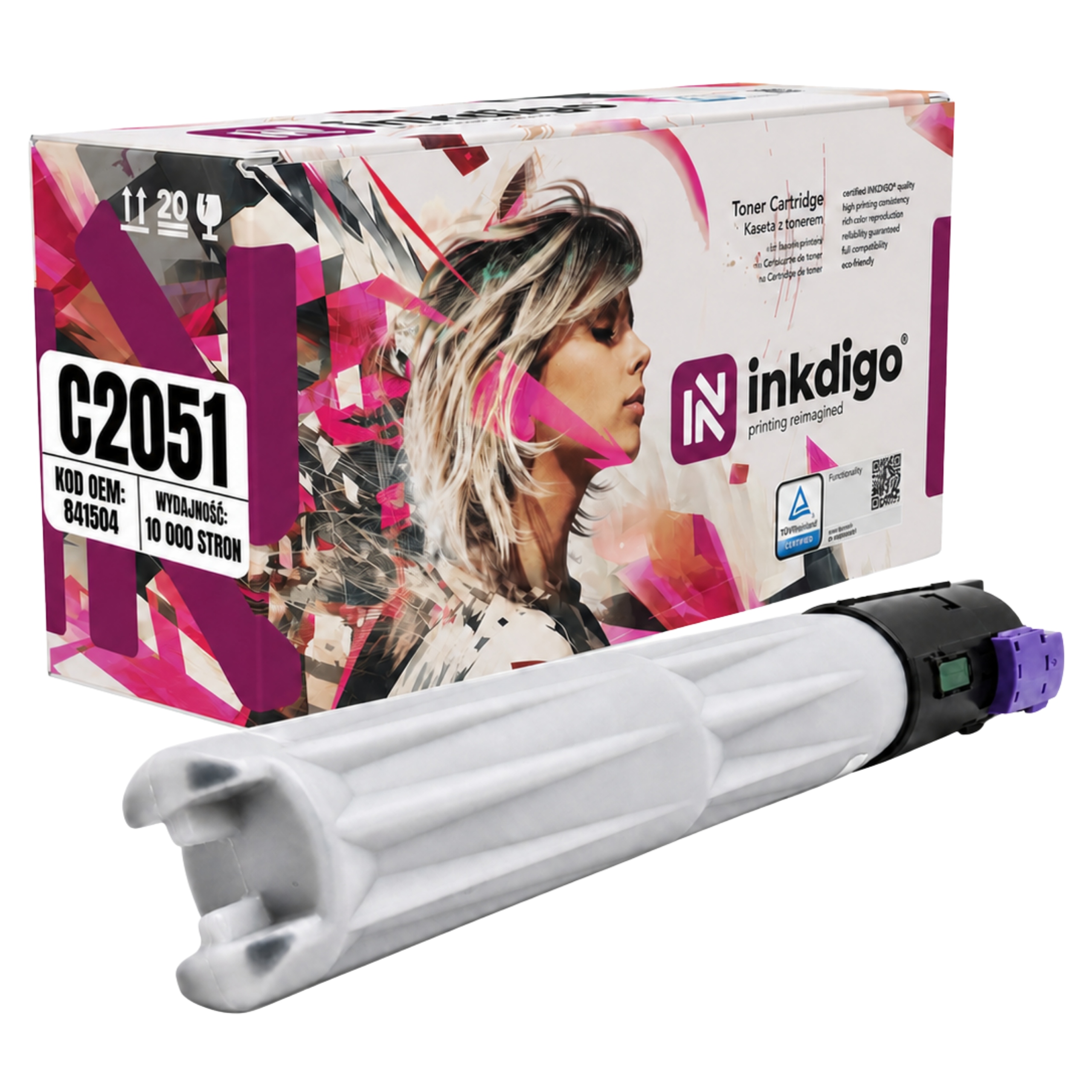 Toner Inkdigo pro tiskárnu Ricoh Mp-c 2551 Černý