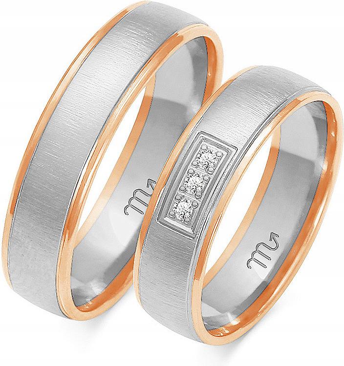 Zlaté moderní snubní prsteny pro svatba 585, 26 27 28, módní svatební kolekce