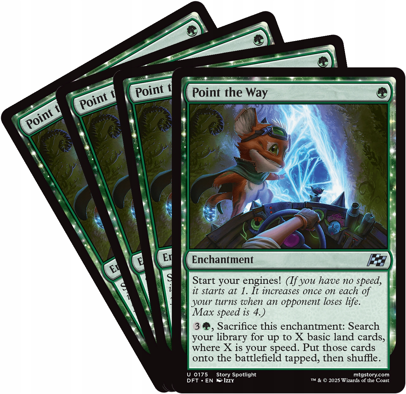 [mtg] Playset: 4x Point the Way (dft)