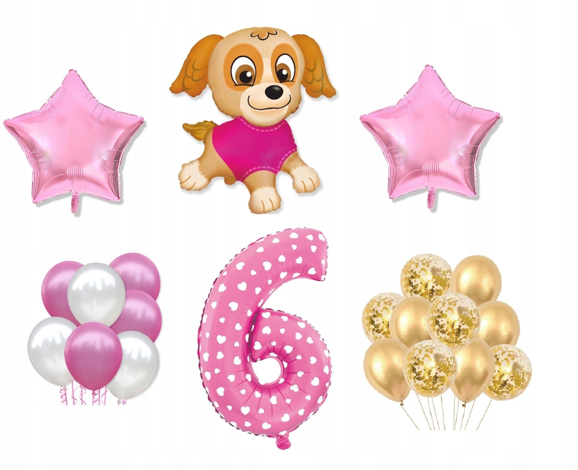 

Mini Zestaw Psi Paw Patrol 6 Urodziny Balony