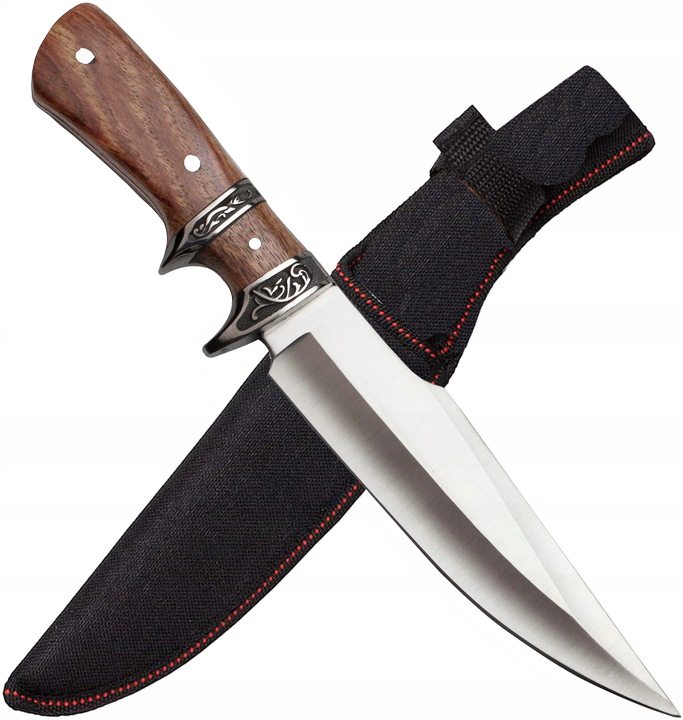Nóż Myśliwski Survival +pokrowiec Stal Nierdz 31cm