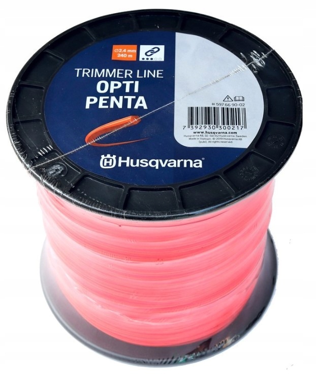 Žací Struna pro křovinořezy a vyžínače Husqvarna Opti Penta 2,4 mm x 240 m