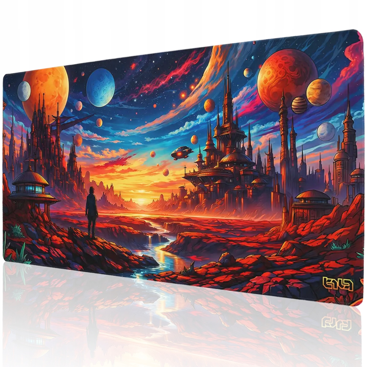 Herní Podložka Pod Myš Vesmírné objevy 100x50 Tilt Odolná