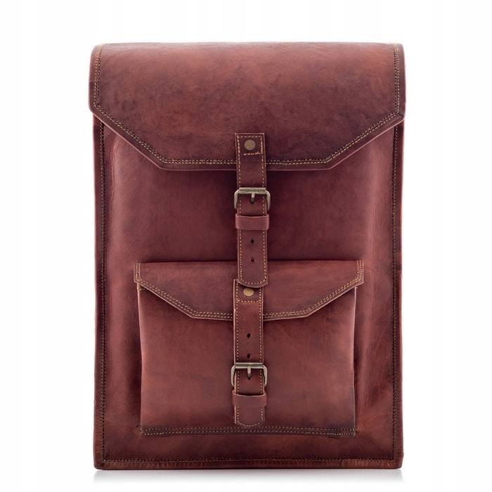 Polský Batoh Kožený Vintage Pánský na práci Belveder BT06