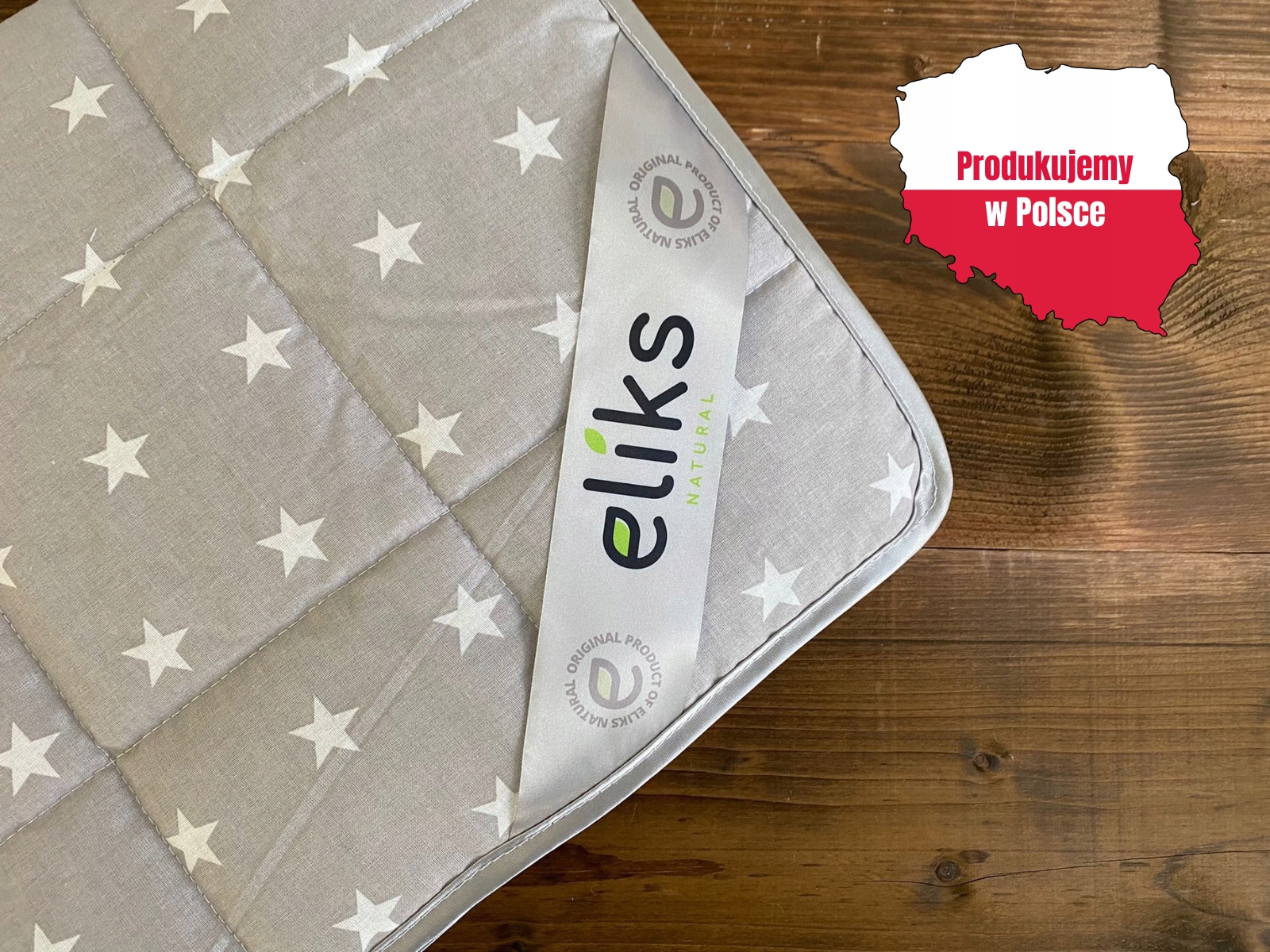 Kołdra obciążeniowa Eliks 100 cm x 140 cm szary w gwiazdki 3 kg