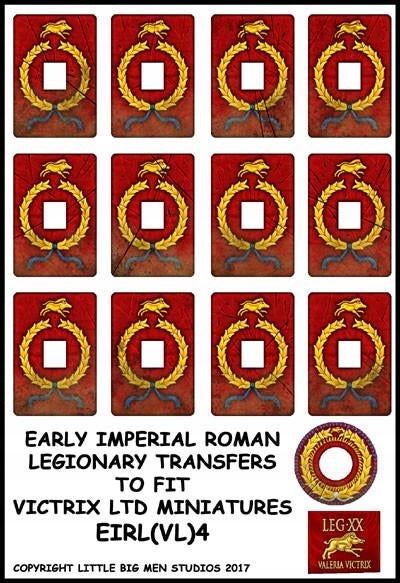 Victrix Early Imperial Roman Legionary Shield Transfers 4/Arkusz kalkomanii
