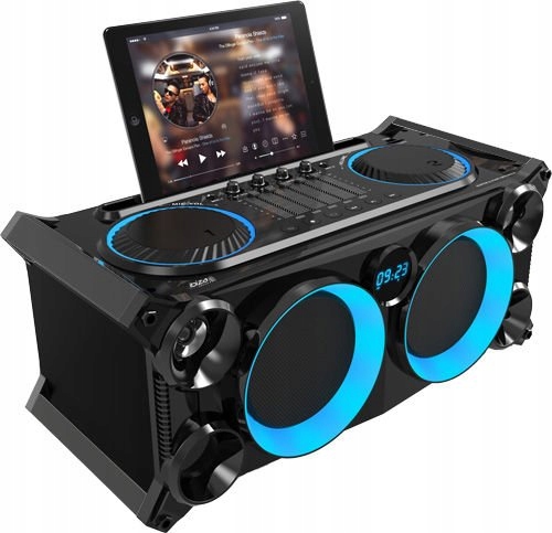 Boombox zestaw imprezowy BT USB SD FM bateria Model SPLBOX200-BK