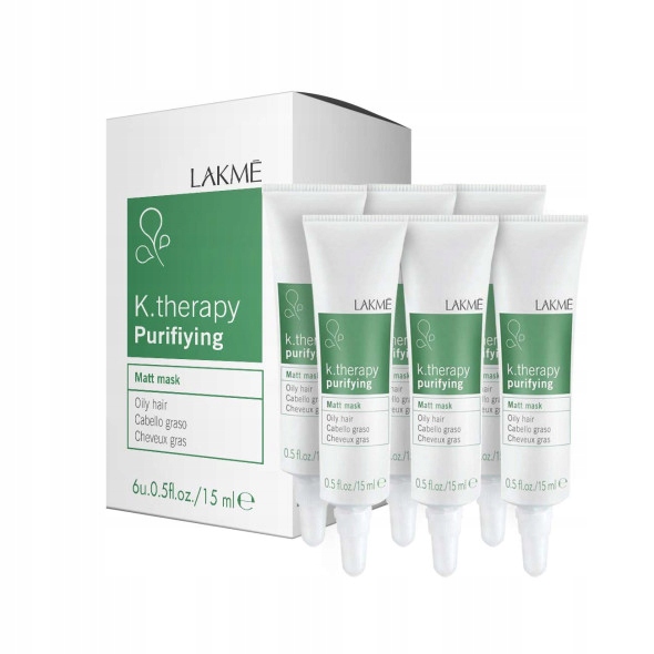 Lakmé K.Therapy Čisticí matná pleťová maska ​​6 x 15 ml