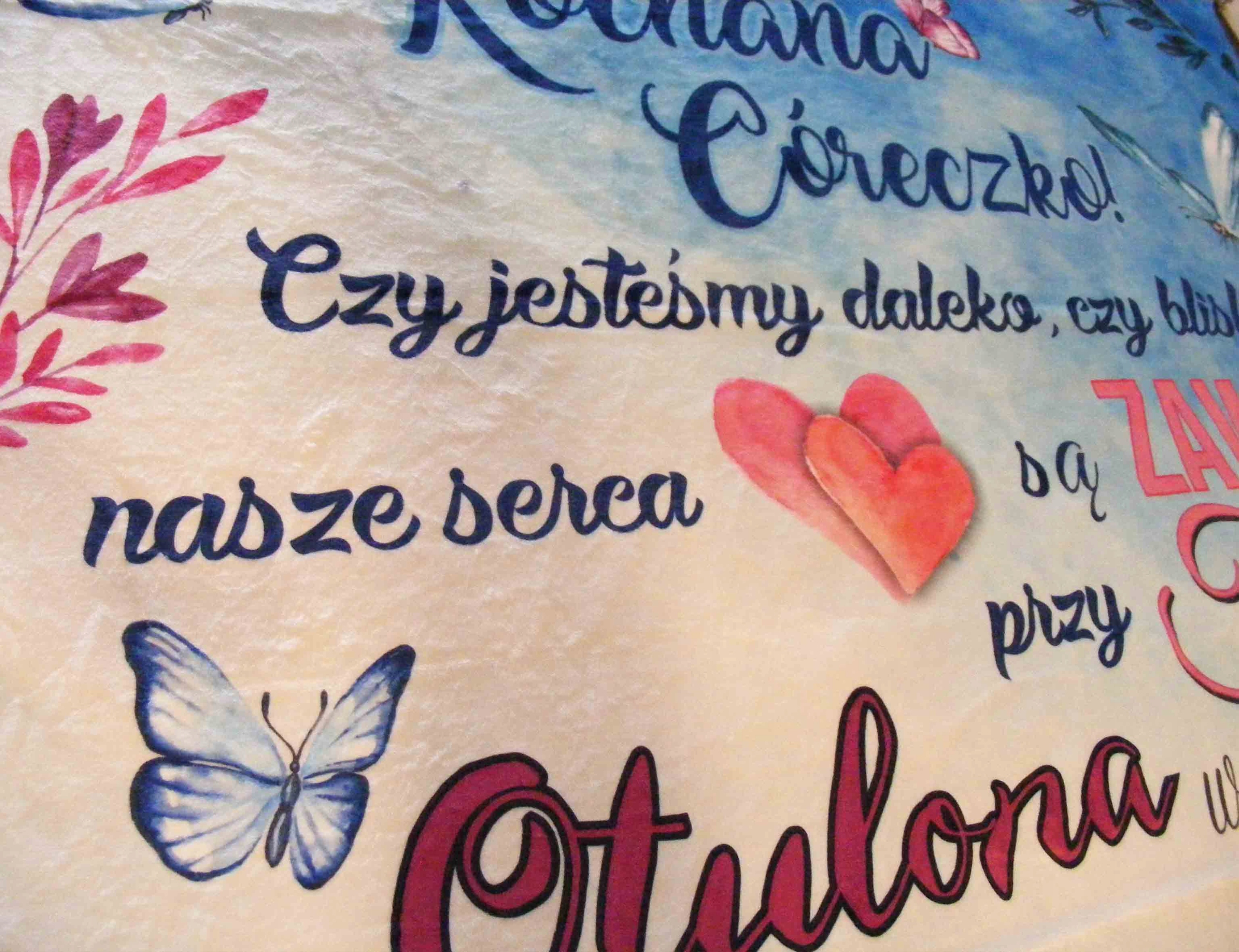 KOC DLA CÓRKI OD MAMY I TATY,RODZICÓW 200X150CM Kod producenta 41