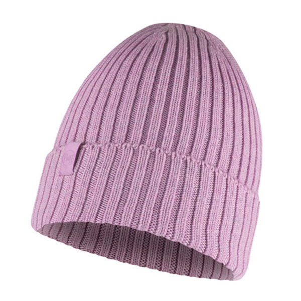 Buff czapka ciepła wełna merino Norval zimowa pansy jasny fiolet róż