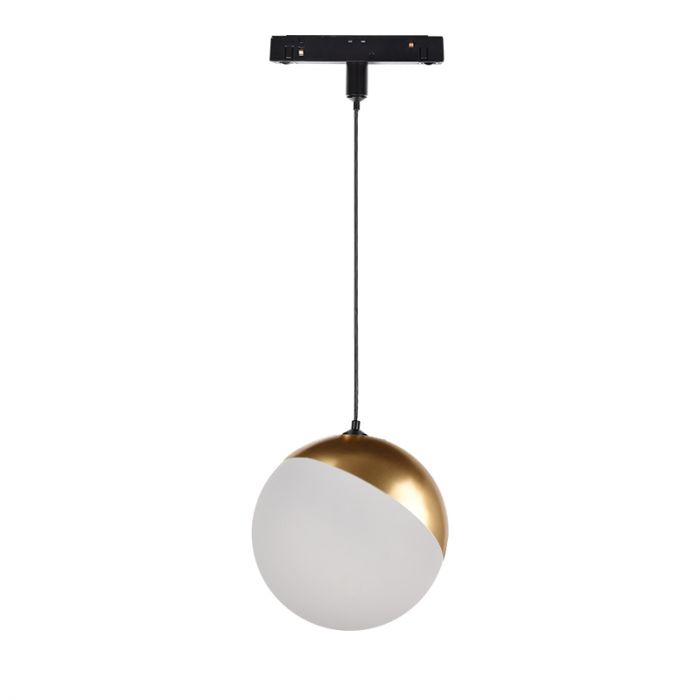 Led závesná lampa pre magnetické lišty zlatá biela guľa 3000K Abigali