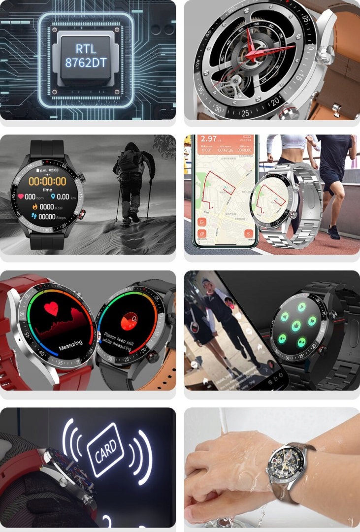 SMARTWATCH GRAVITY MĘSKI Zegarek Sport FB SMS FUNKCJA Rozmów Model inny