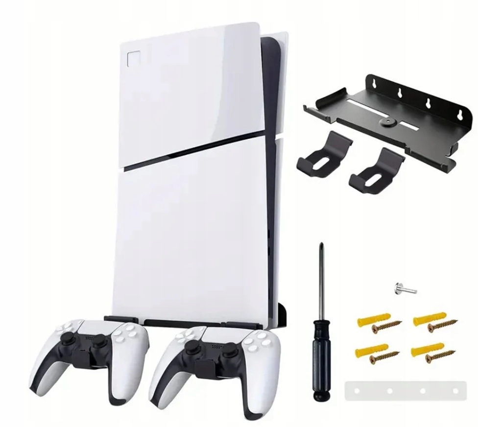 Uchwyt PlayStation 5 PS5 Slim Stojak Podstawa Ściana Konsola Pady Czarny