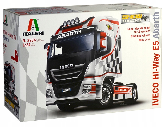 Italeri 3934 Iveco Hi-Way E.5 "Abart" Car Scale 1/24 New