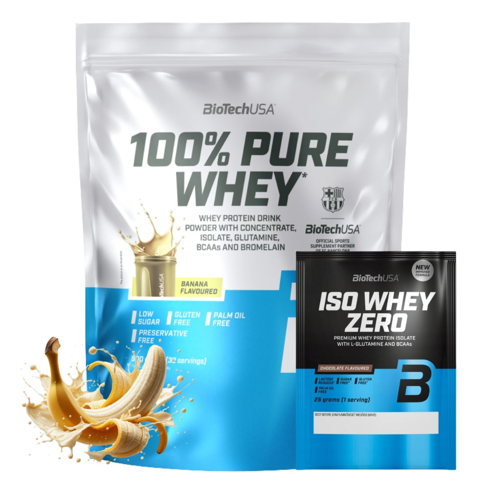 Biotech 100% Pure Whey 900 g Protein Wpc Aminokyseliny Bcaa Síla A Objem