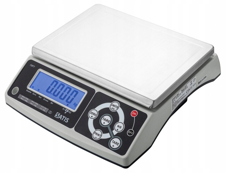 Waga sklepowa z legalizacją 3/6kg 1/2g 22x31cm RS232 SATIS CWT736RSDD