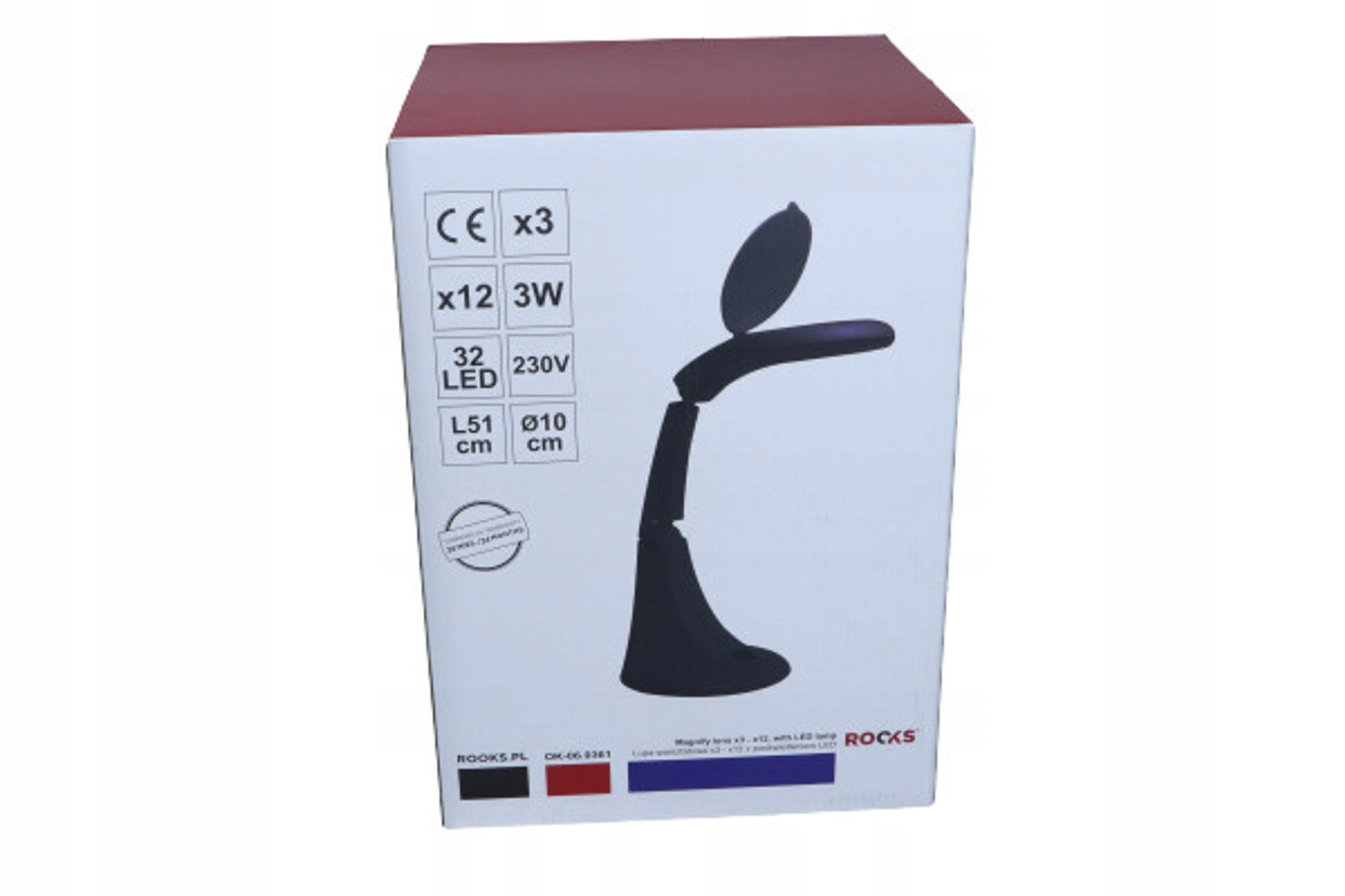 Dílenská Lampa S Lupou (zvětšení 3x – 12x) S Osvětlením