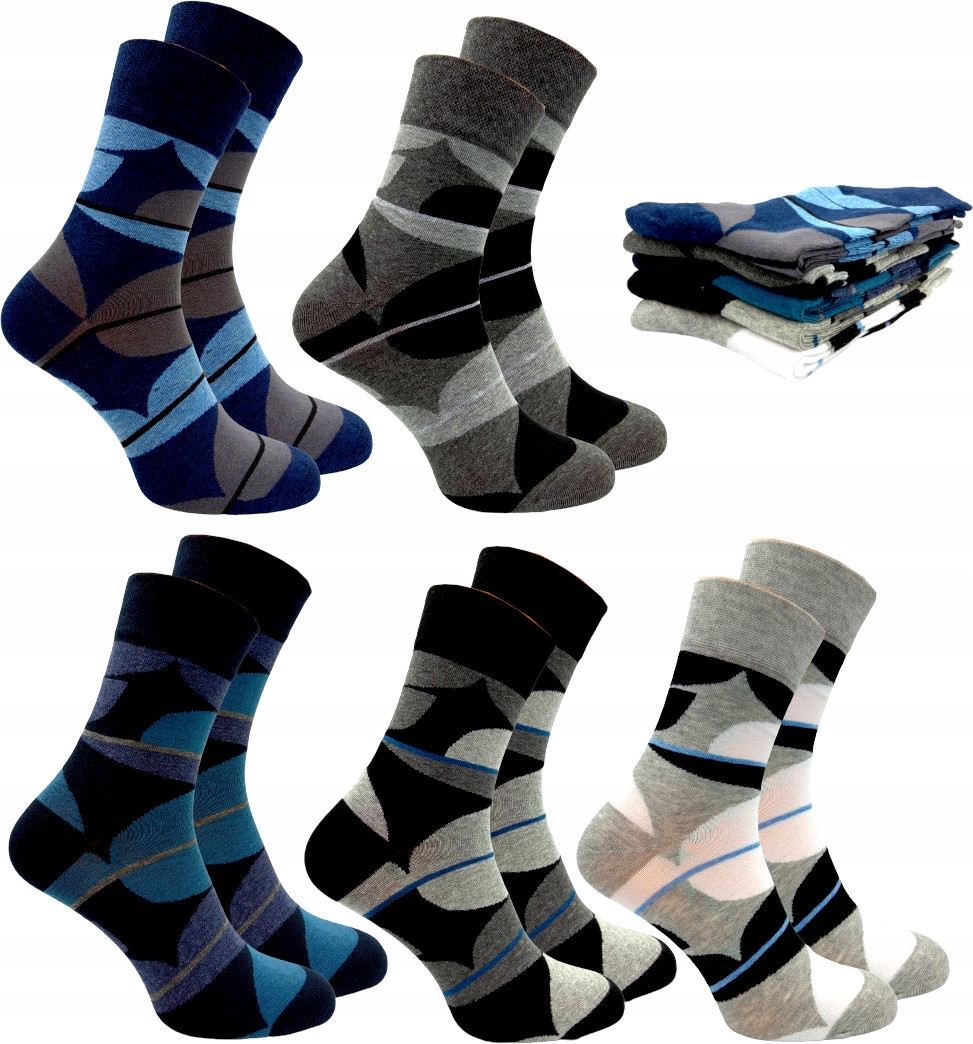 

Skarpety Męskie Bambusowe Modne Wysokie 5PAK