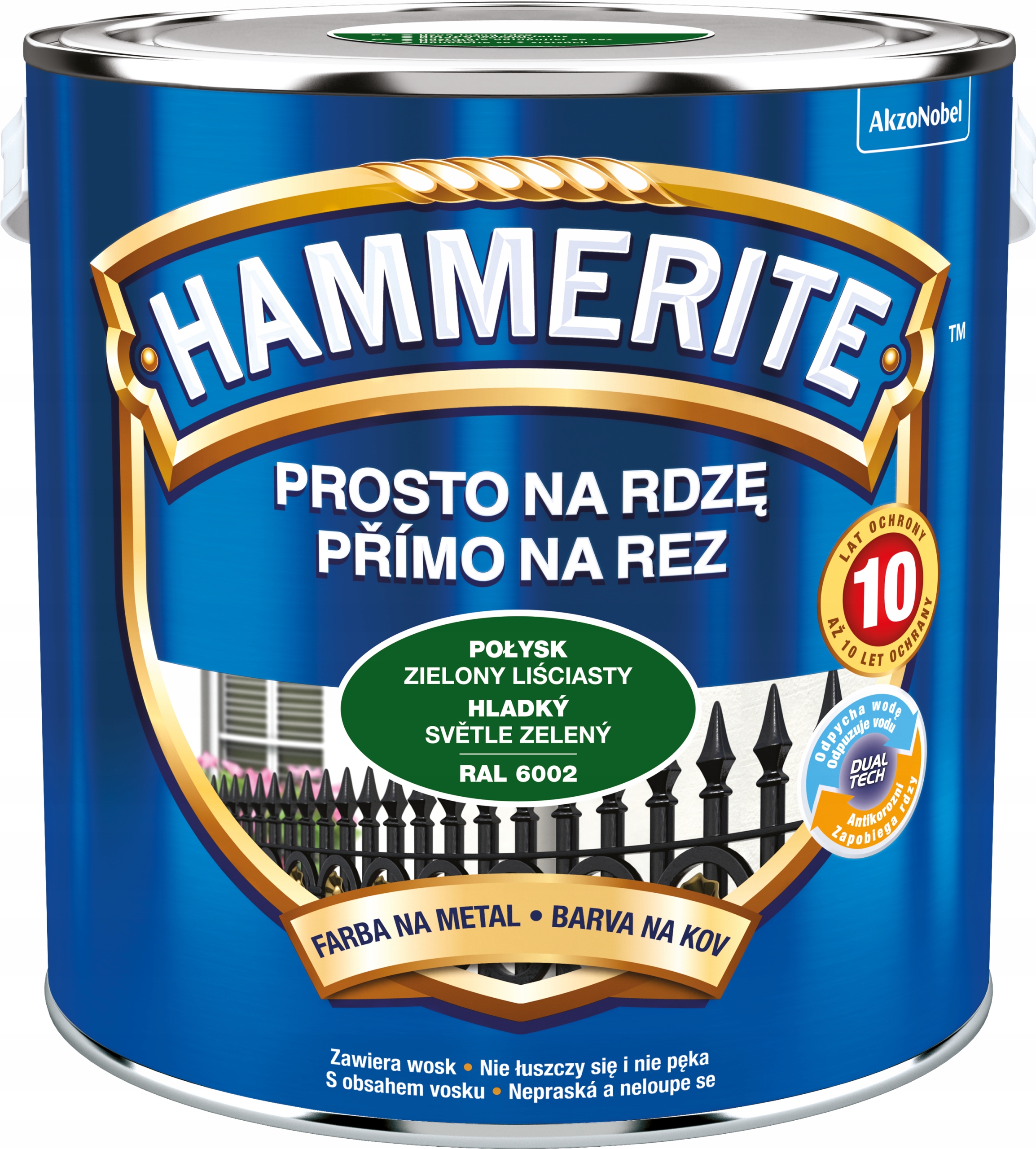 Hammerite Proti Rzi 2,5 L Zelený Listový Lesk