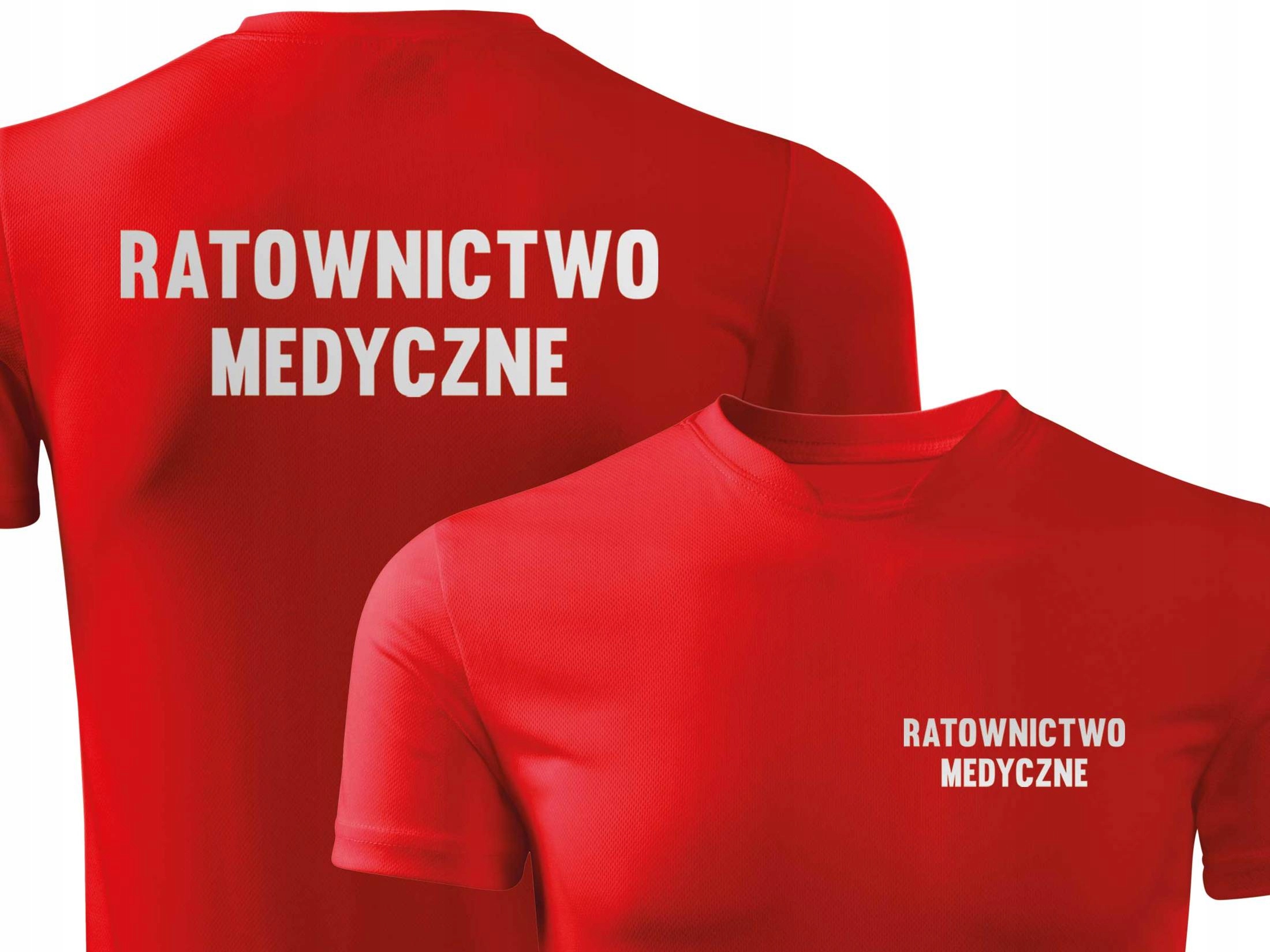 

Widoczna koszulka techniczna Ratownictwo Medyczne