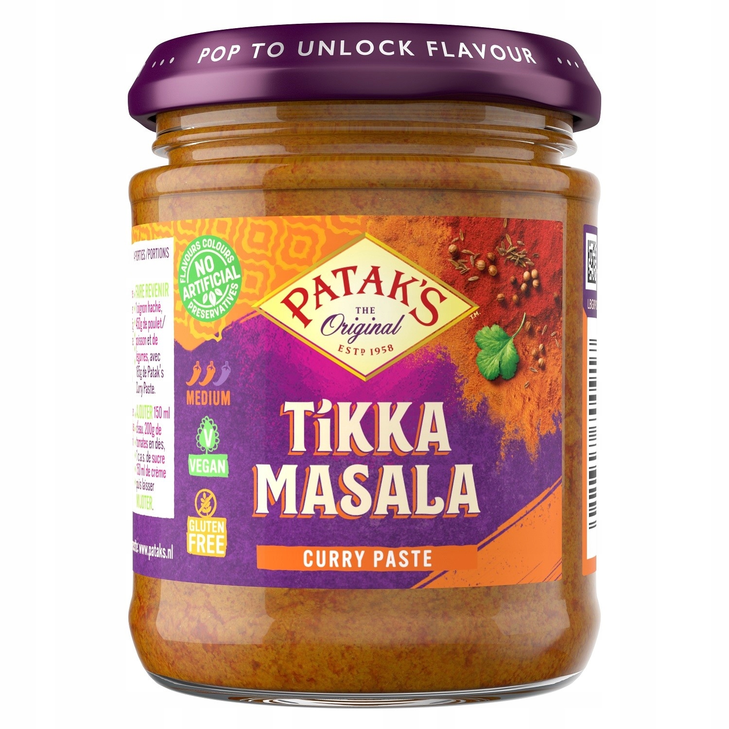 

Pasta Tikka Masala 165g Patak's