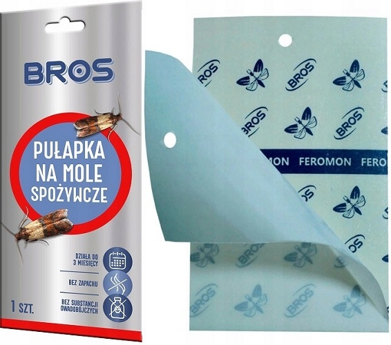 Bros LEP PUŁAPKA KLEJ NA MOLE SPOŻYWCZE - FEROMONY Producent Bros