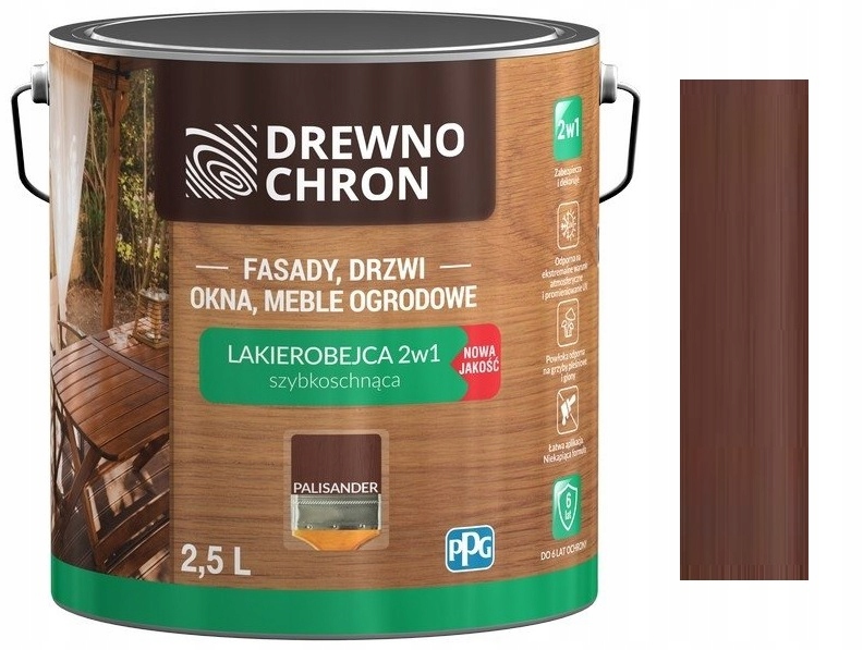 

Drewnochron Lakierobejca 2W1 Palisander 2.5L
