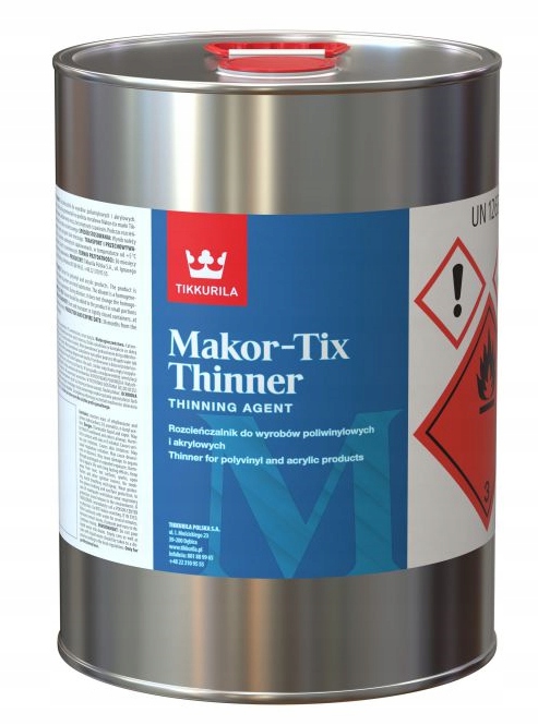 MAKOR-TIX THINNER 5L ROZCIEŃCZALNIK TIKKURILA !!!