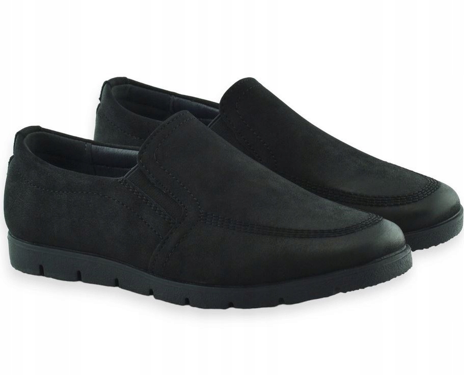 WOJTYŁKO WIZYTOWE KOMUNIJNE MOKASYNY DLA CHŁOPCA 3W24430C R30 CZARNE