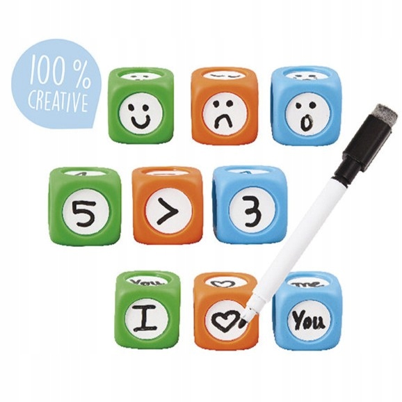 ZMAZYWALNE KOSTKI (LOG249)