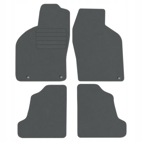 Saab 9-3 I 1998-2003 velurové koberce Comfort Šedé