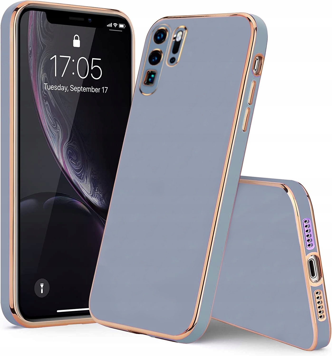 ETUI GLAMOUR DO HUAWEI P30 PRO SILIKON + FOLIA Marka Huawei