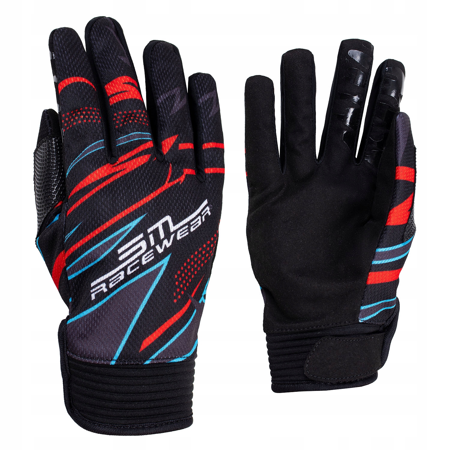 Rekawice Motocyklowe Cross Enduro Grey Racer