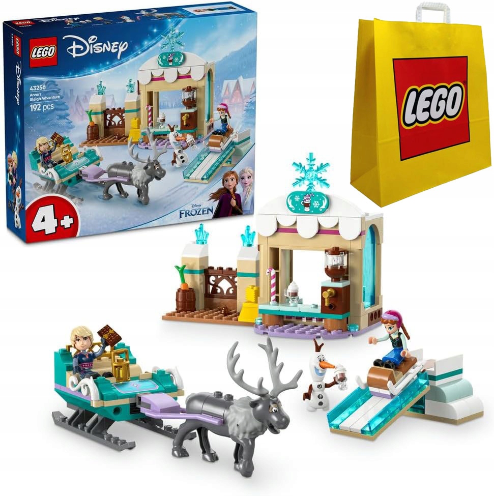 Lego Disney 43256 Dobrodružství na saních Anny Frozen Ledové Království taška