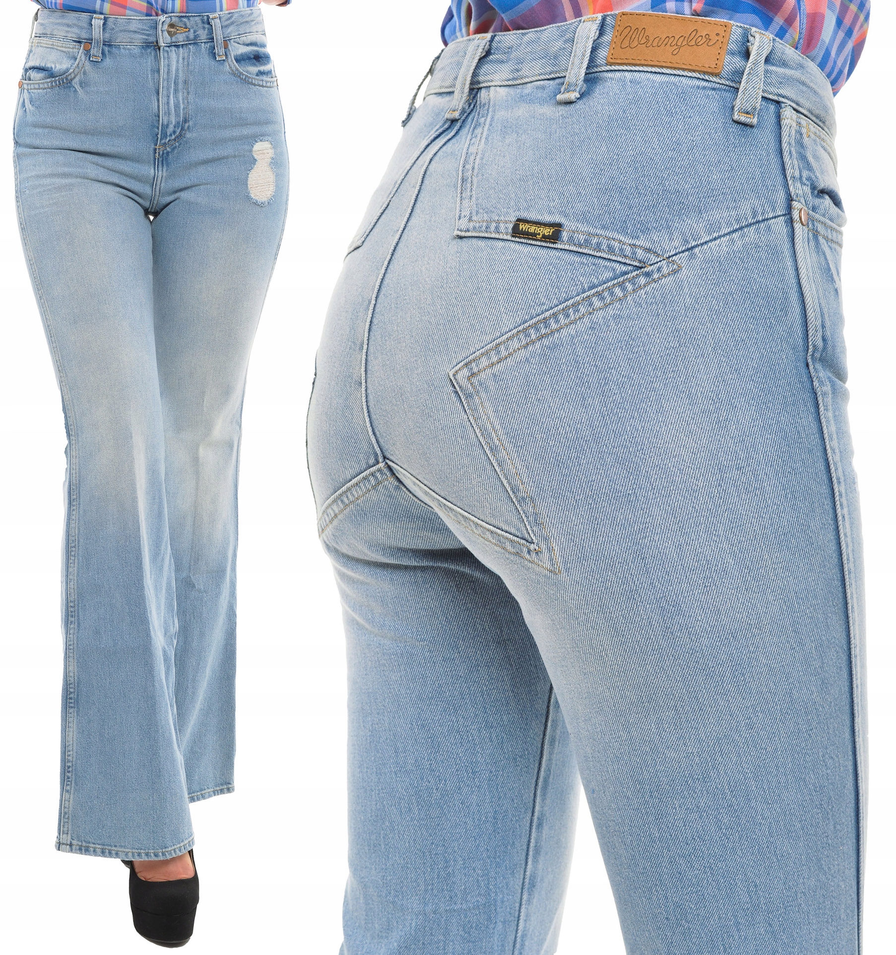 

Wrangler spodnie jeans Retro Star Flare W28 L32