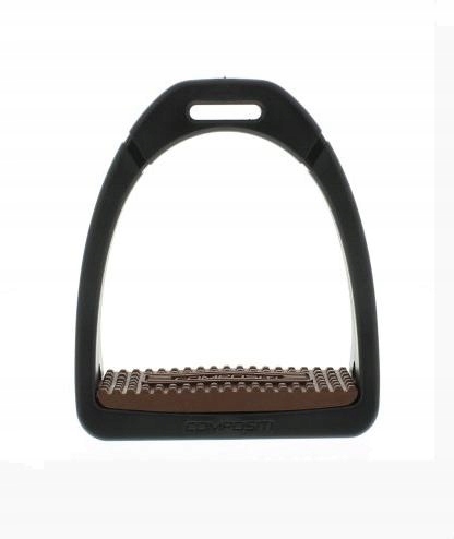 Třmeny Profile Premium, barva hnědá, velikost 12 cm