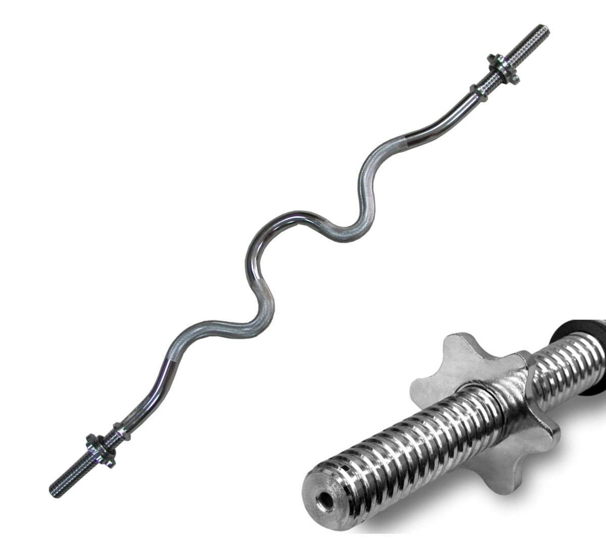 MOCNO ŁAMANY GRYF EbFit TRWAŁY 120cm STALOWY