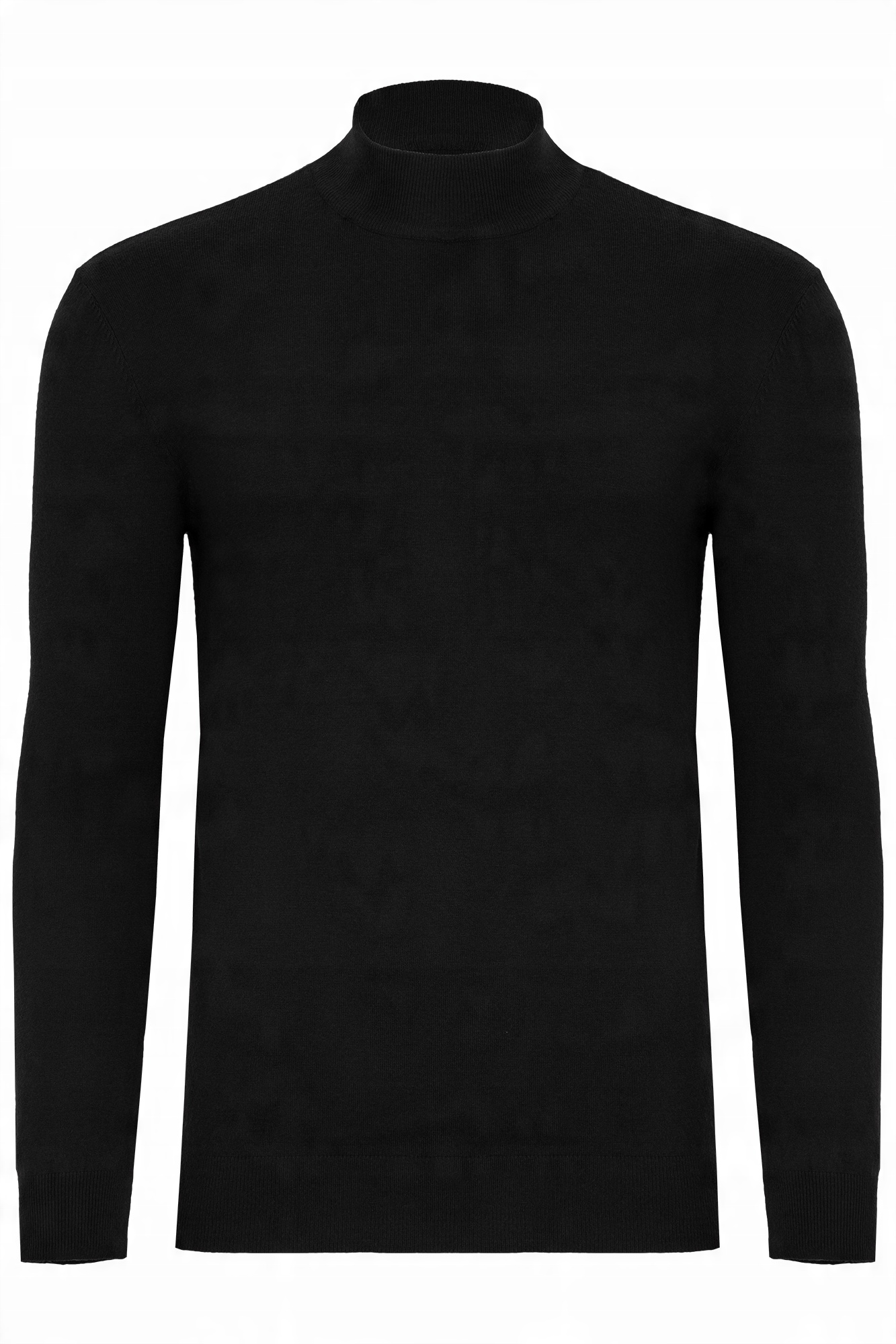 

Półgolf Męski Czarny Gładki Golf Cienki Slim Fit L