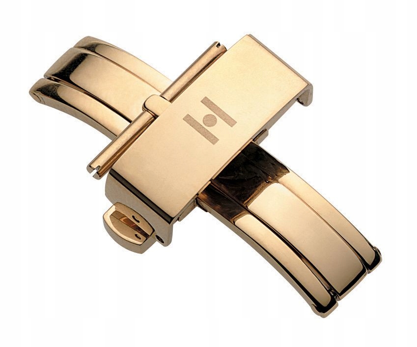 Motýlková Spona Hirsch Pusher Buckle Gold 20 MM