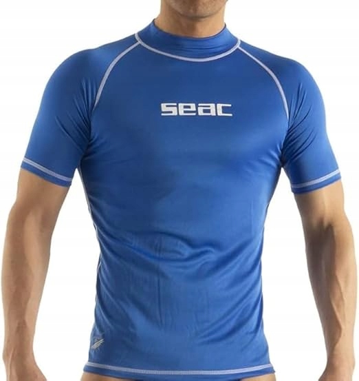 Koszulka Uv męska rashguard Seac T-sun z krótkim rękawem niebieska XL