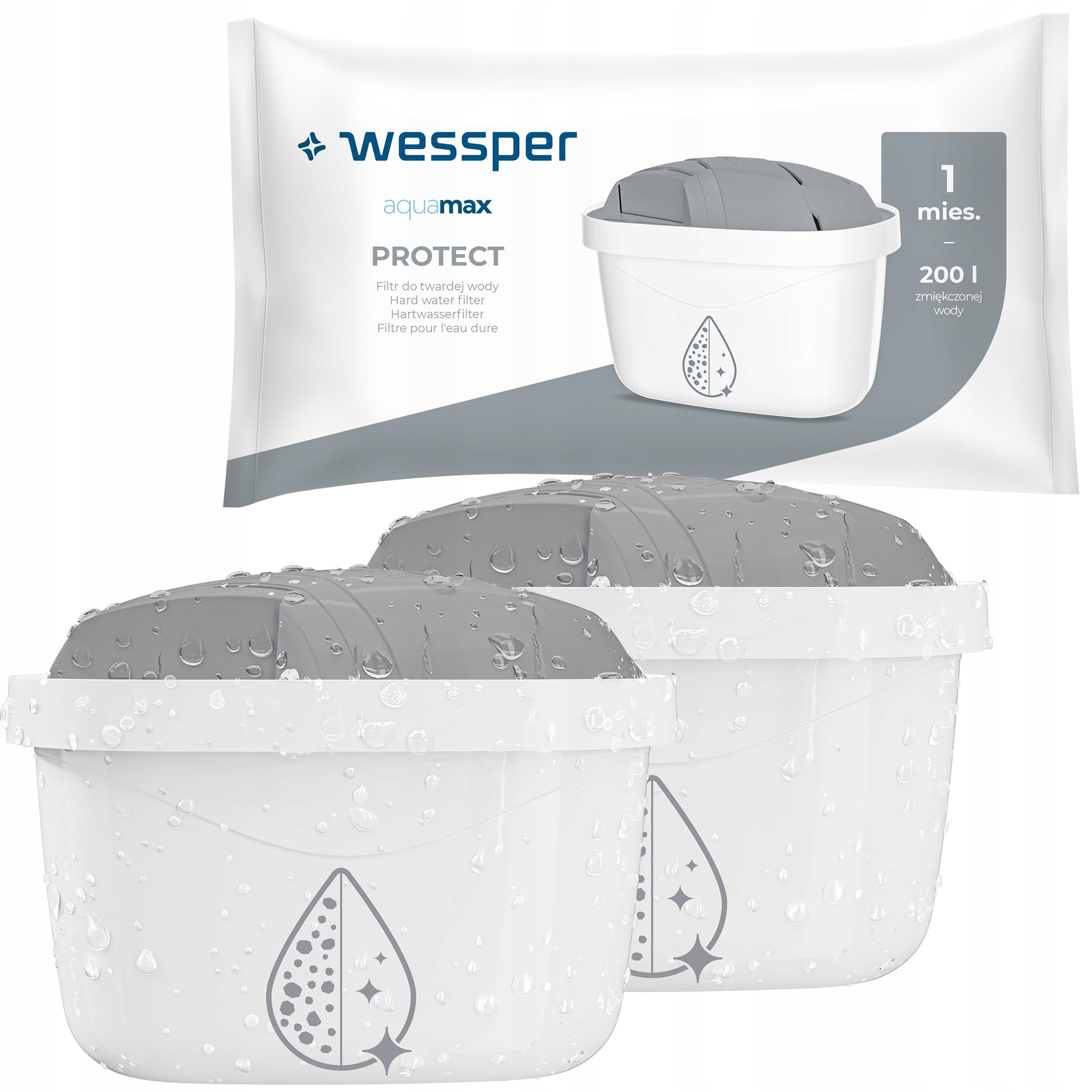 Filtr Wessper PROTECT do dzbanek Brita Dafi zamiennnik do twardej wody 2x