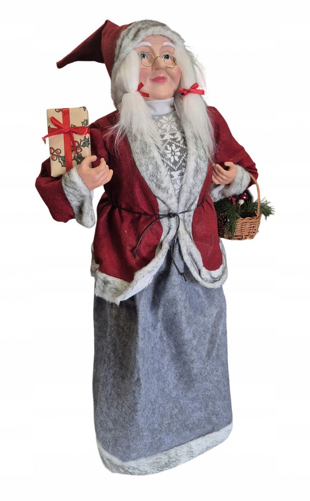 Mikulášova paní Mikuláš Vánoční figurka velká 81 cm