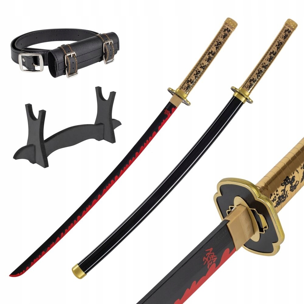 Meč Katana Demon Slayer Yoriichi Tsugikuni's Dřevěný JT10672